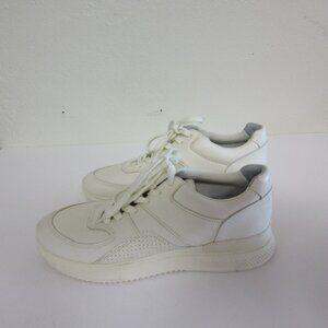 EVERLANE White Leather Lace Up Low Top Versatile Sneakers NWOT